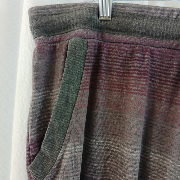 Women's Striped XL Pajama Pants - Purple and Gray - Picture 2 of 12